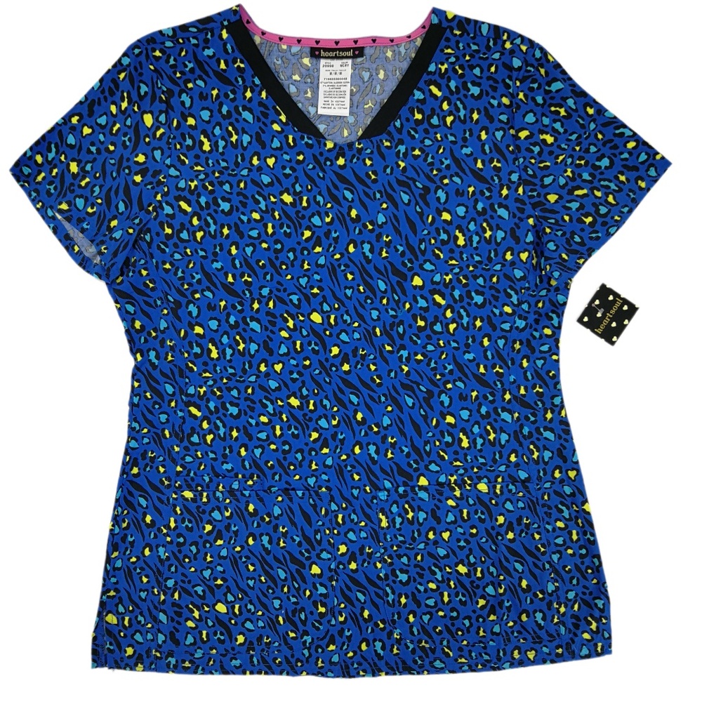 Heartsoul Scrub Top 60998-WCRY Wild Child Royal